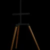 SINOX TV stander 50"-65" - mørkt træ/sort