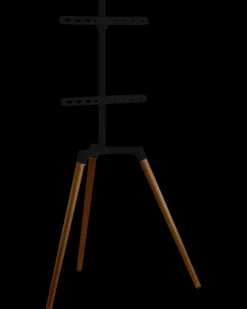 SINOX TV stander 50"-65" - mørkt træ/sort