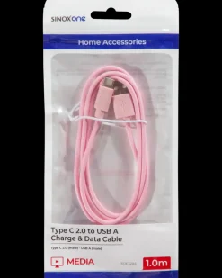 SINOX USB-C kabel 1 meter - pink