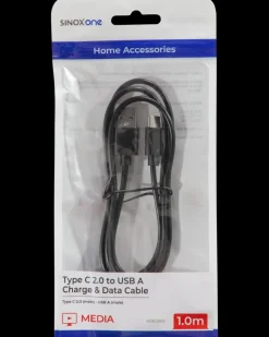 SINOX USB-C kabel 1 meter - sort