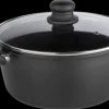 SJÖBO Gryde med låg 5,1 L - Stål look