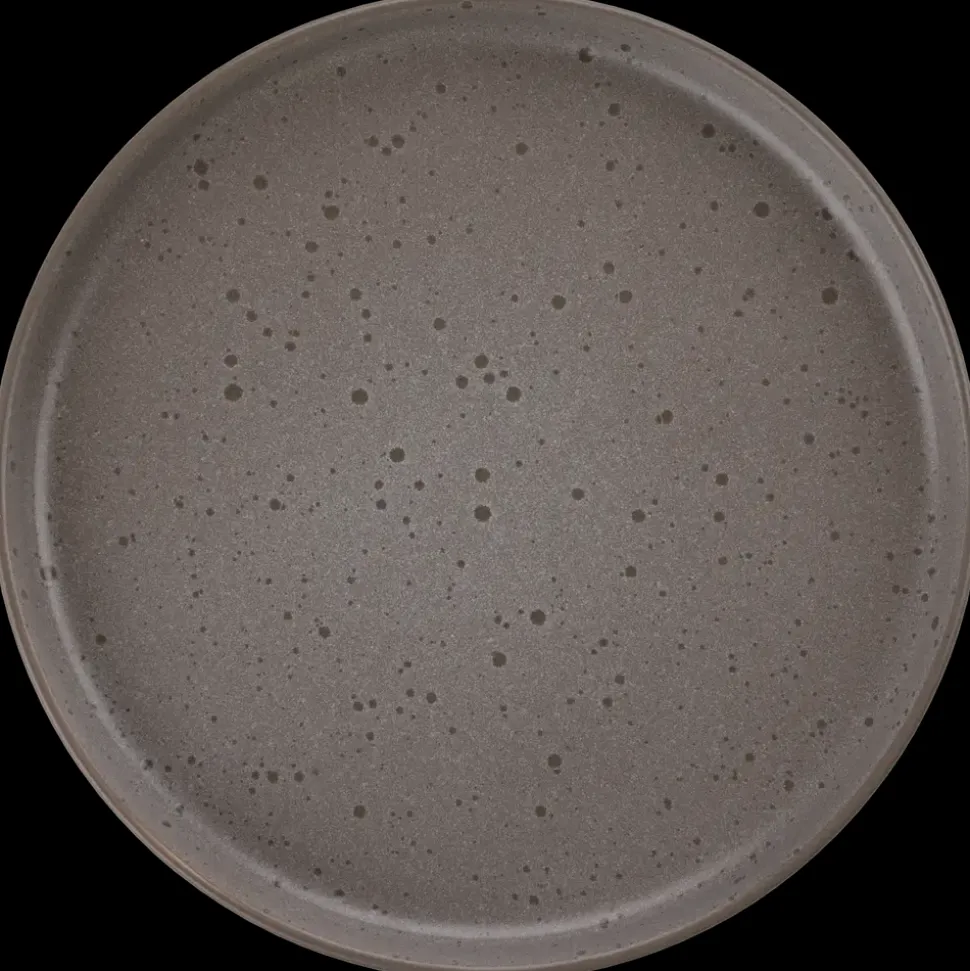 SJÖBO Tallerken stentøj Ø20 cm - brun