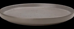 SJÖBO Tallerken stentøj Ø20 cm - brun