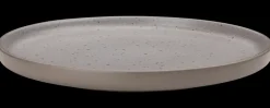 SJÖBO Tallerken stentøj Ø26 cm - brun