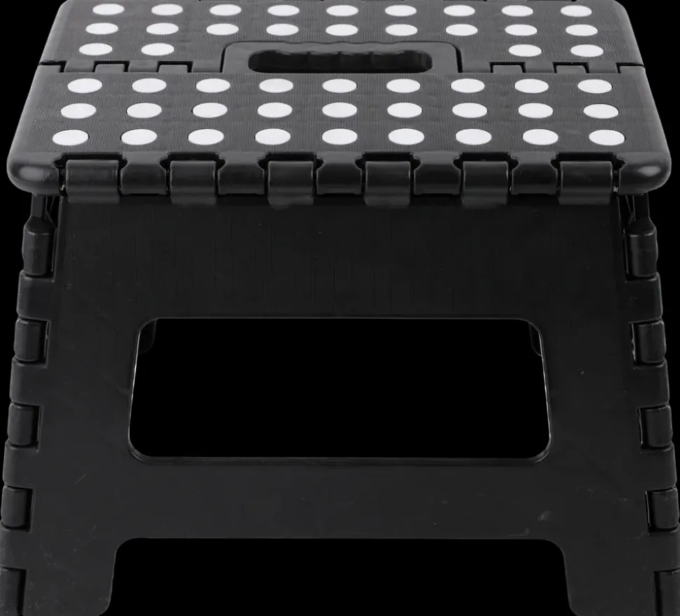 Skammel foldbar H. 22 cm - Sort