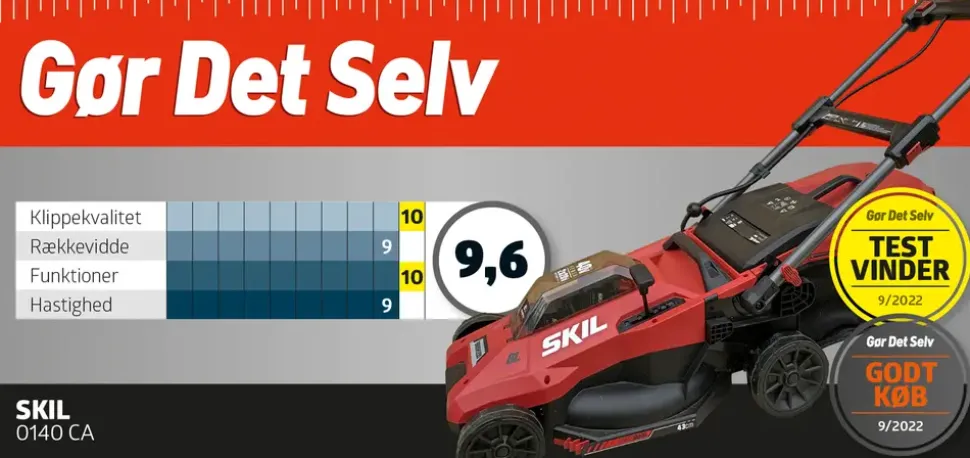 SKIL Akku-plæneklipper 0140 inkl. batteri