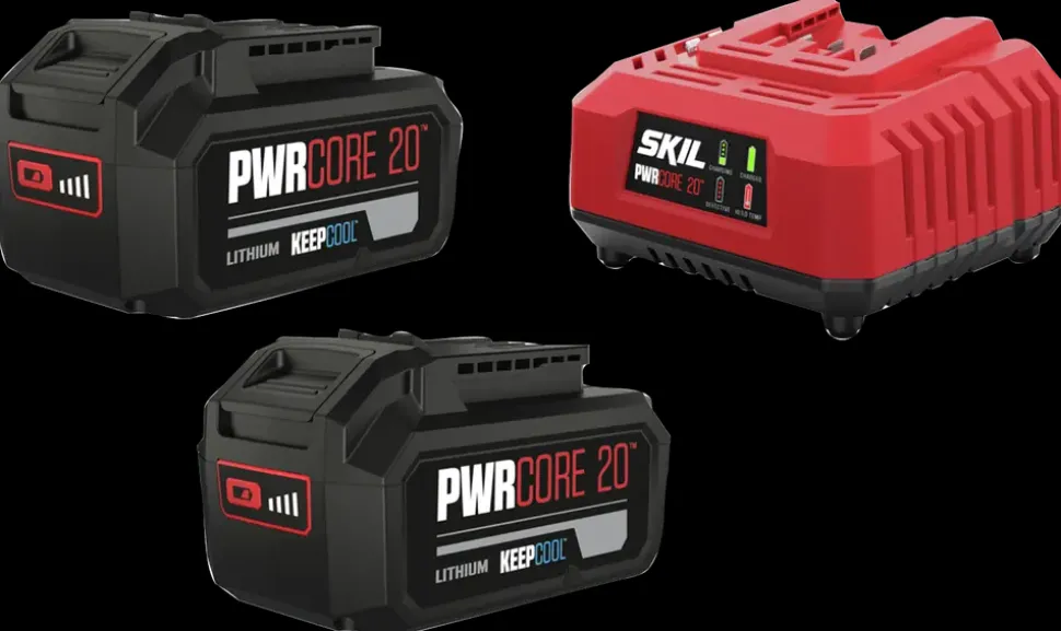 SKIL Batteri 2x4 Ah + Lader 20V