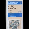 S-krog Ø4,4 x 40 mm 4-pak