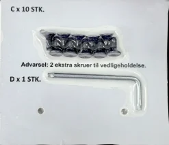 Skruesæt til havebænk 41902