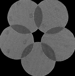 Slibenet mesh Ø125 mm K80 5-pak