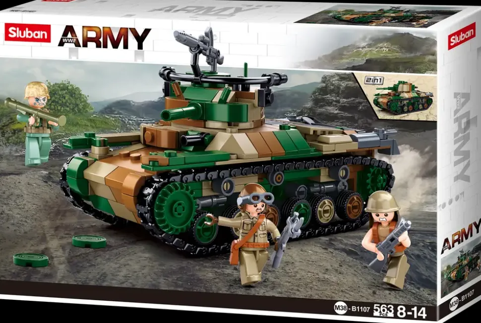 Sluban Army Medium tank M38-B1107 - 563 dele