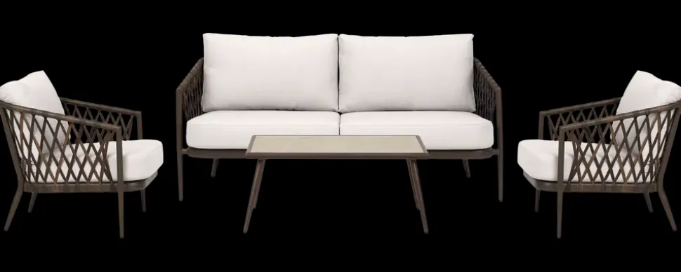 Sofasæt 4 dele - med hynder