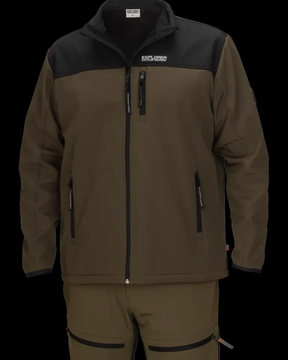Softshell jakke - Grøn