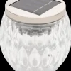 Solcellelampe glas H. 10 cm - assorteret