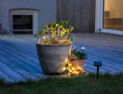 Solcellelyskæde med 100 stk. LED