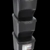 Sorteringskasser 22 liter 3-pak - sort