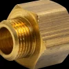 Spidsmuffe 3/4'' x 1/2'' - messing