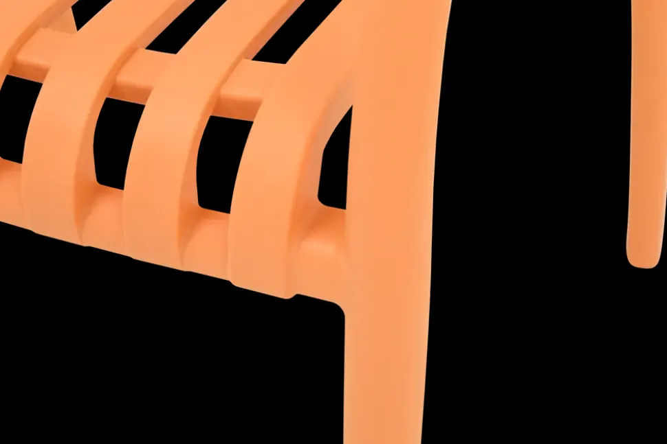 Stabelstol Milano - Lys orange
