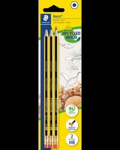 Staedtler Blyant Noris HB med viskelæder 3-pak