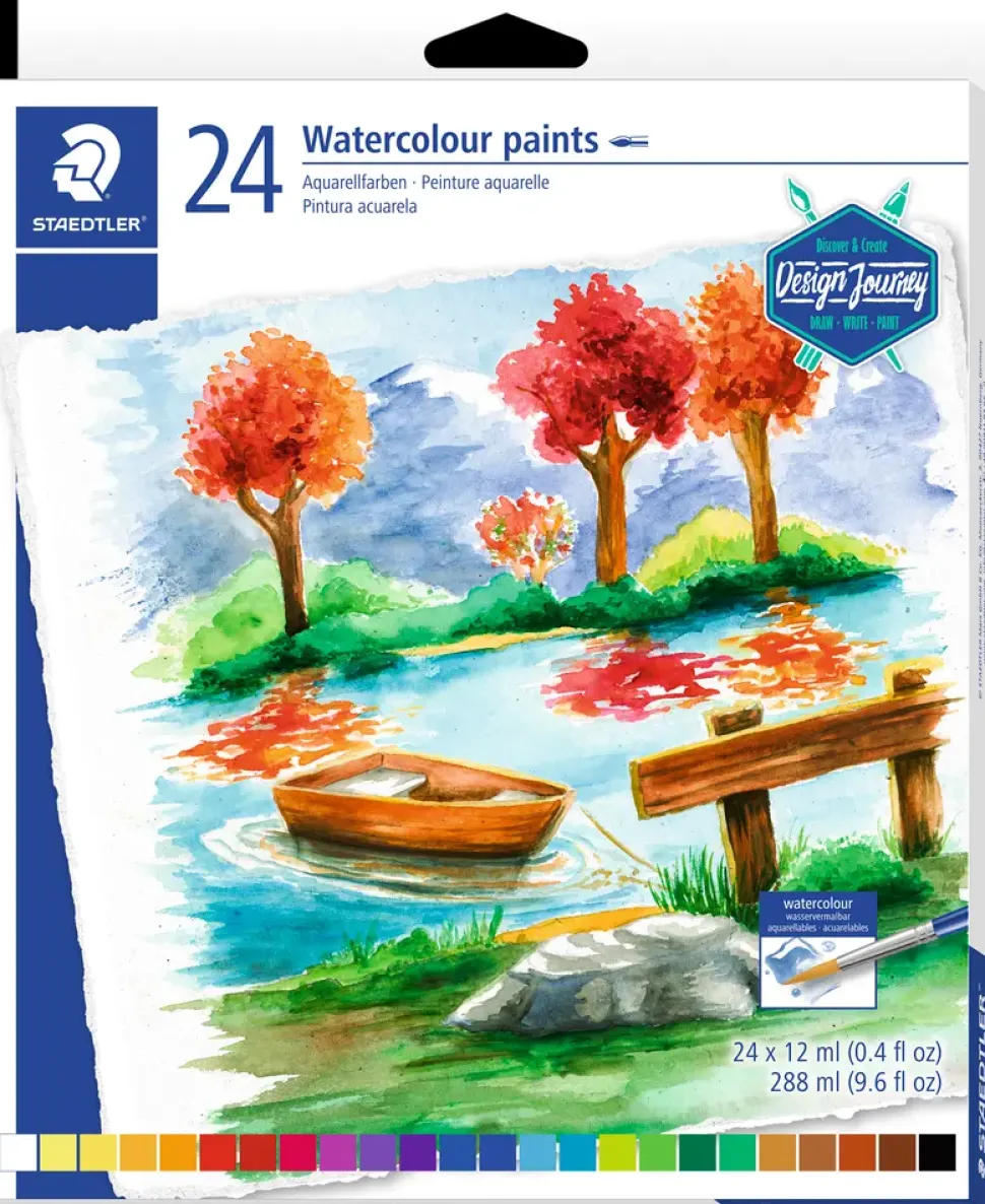 Staedtler Design Journey Akvarelmaling 24-pak 12ml