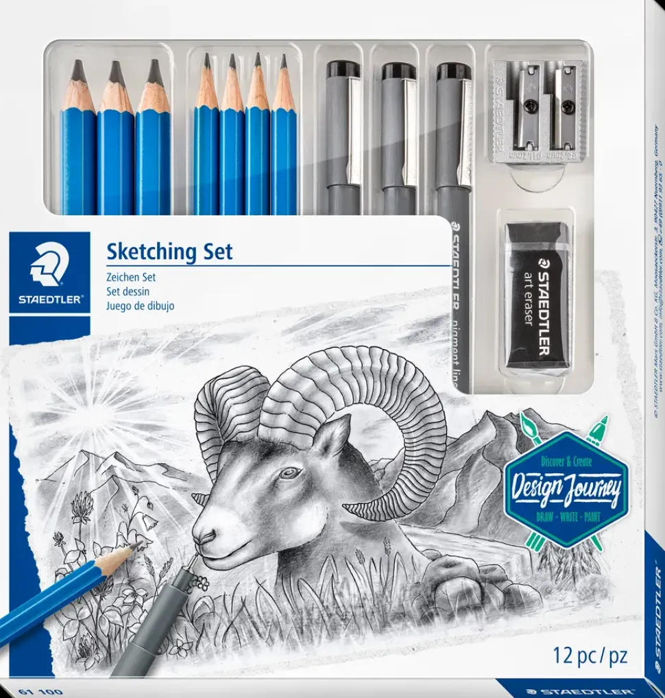 Staedtler Design Journey Sketching sæt 12 dele
