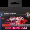 Staedtler Pensel tusch pigmentart rød/pink 6-pak