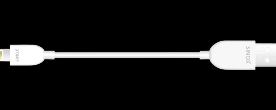 STEVISON USB-A til lightning 0,5 meter - hvid