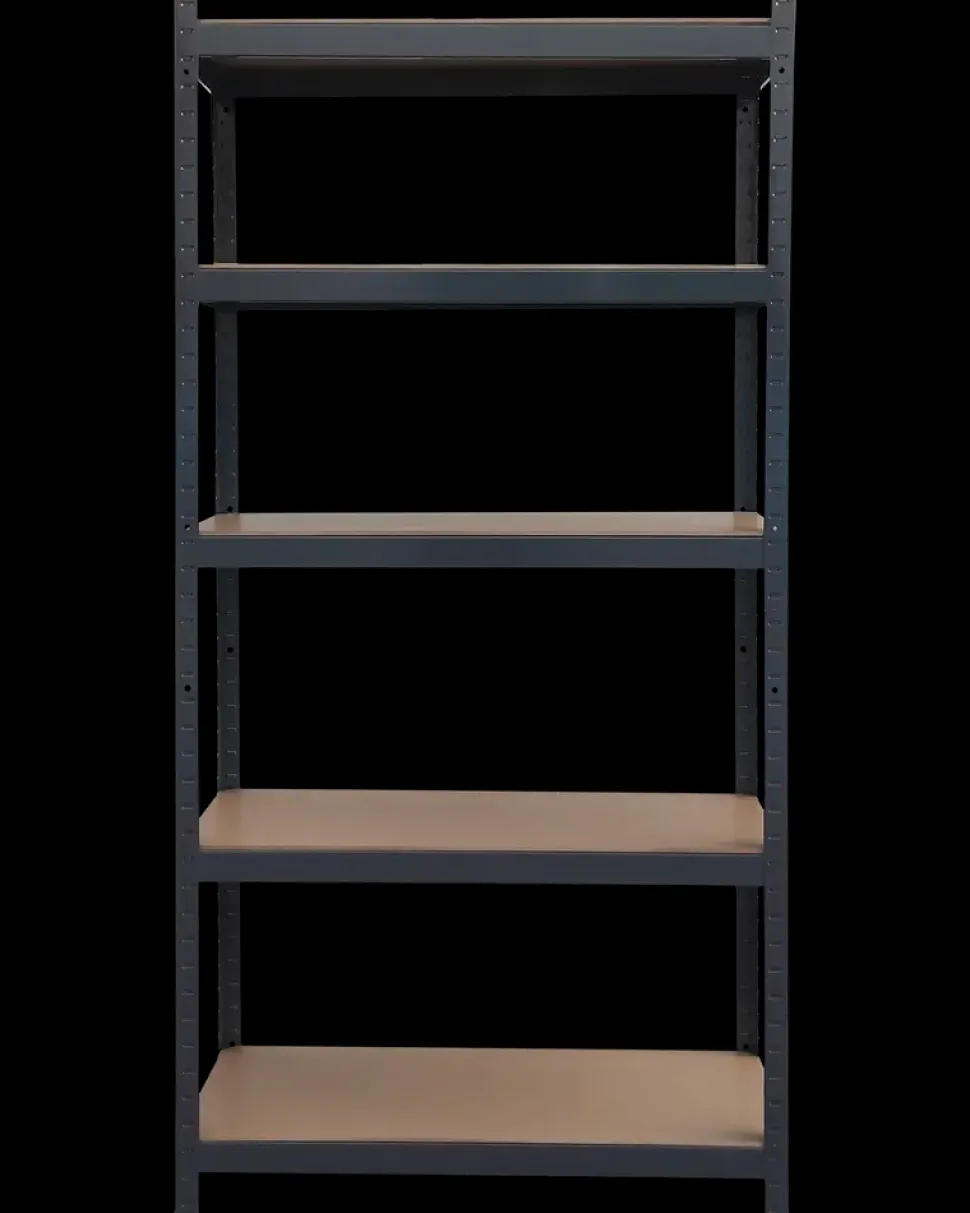 Stålreol 180x90x45 cm - antracit