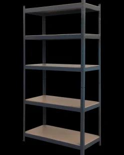 Stålreol 180x90x45 cm - antracit