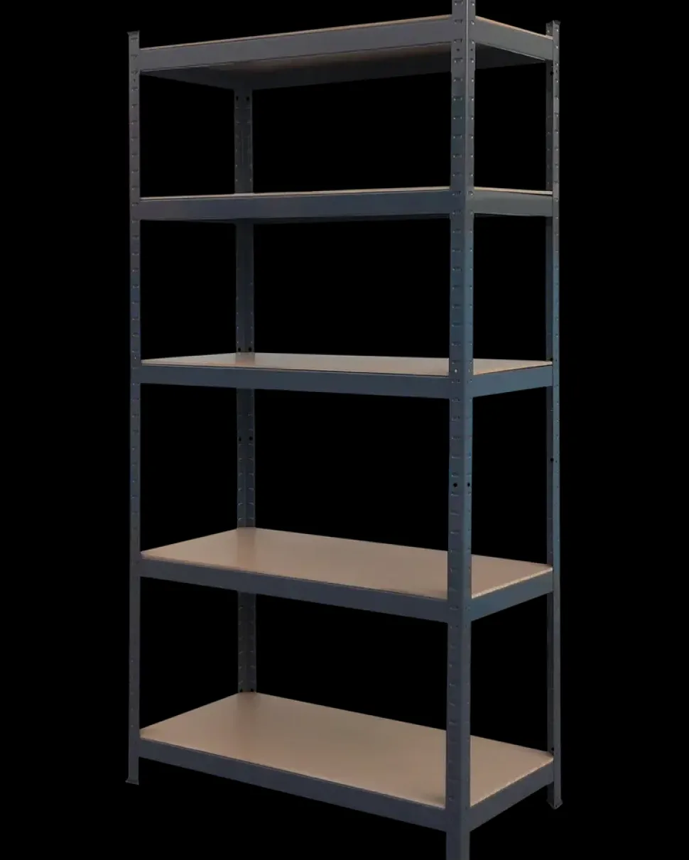 Stålreol 180x90x45 cm - antracit
