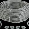 Stålwiresæt Ø6 mm 25 meter PVC