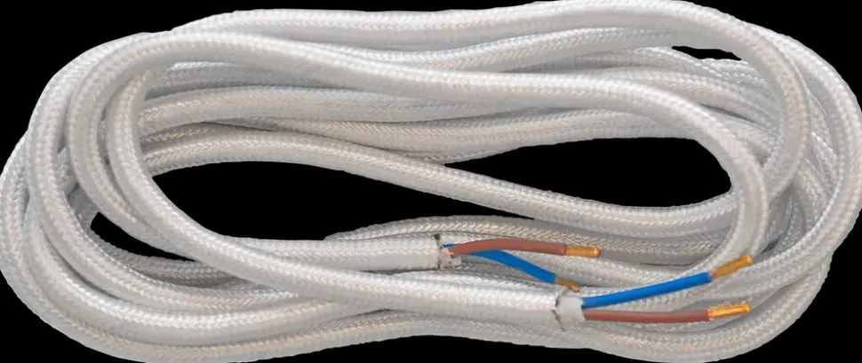 Stofledning 3 m - hvid