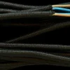 Stofledning 5 m - sort