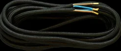 Stofledning 5 m - sort