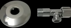 Stopventil 1/2" x 1/2" med roset
