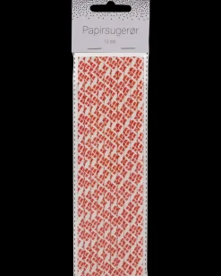Sugerør med flag 10-pak