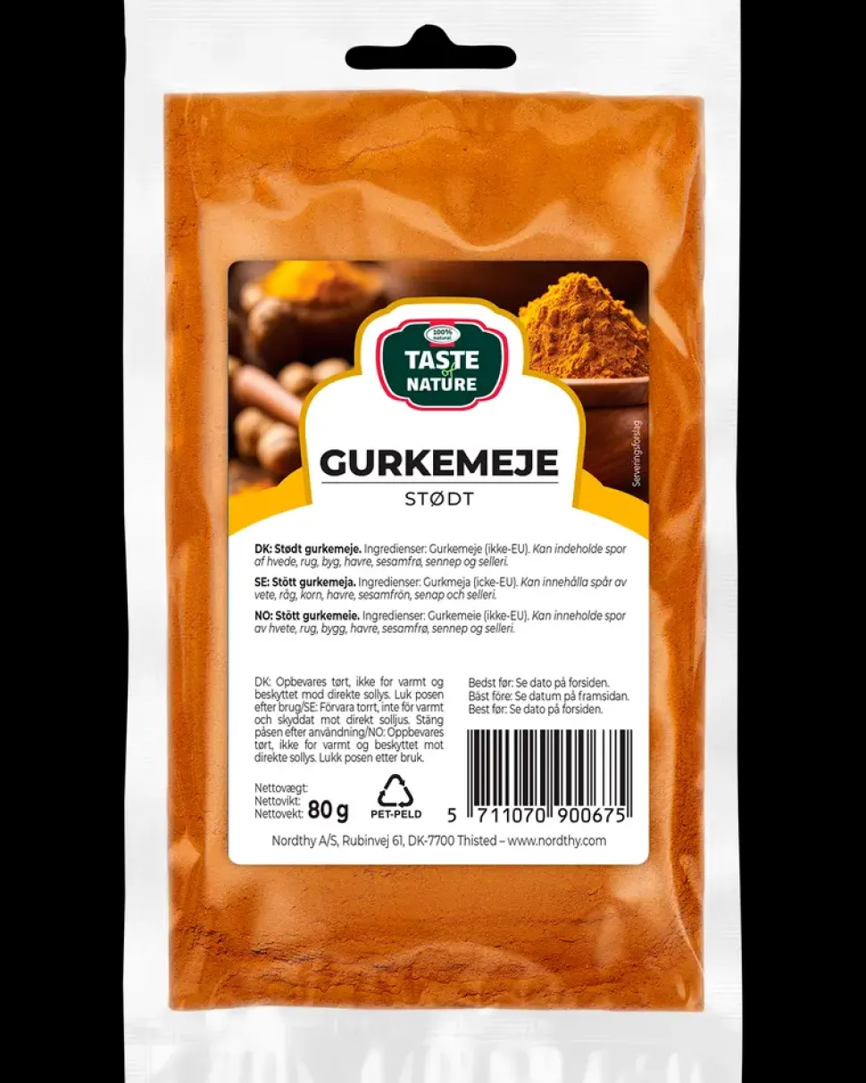 Taste of Nature – Gurkemeje Stødt 80 g