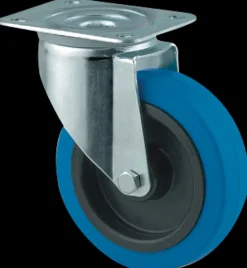 Tente Hjul 100 mm gummi - drej