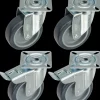 Tente Hjul 75 mm svingbar 4-pak