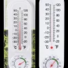 Termometer med hygrometer ude - hvid
