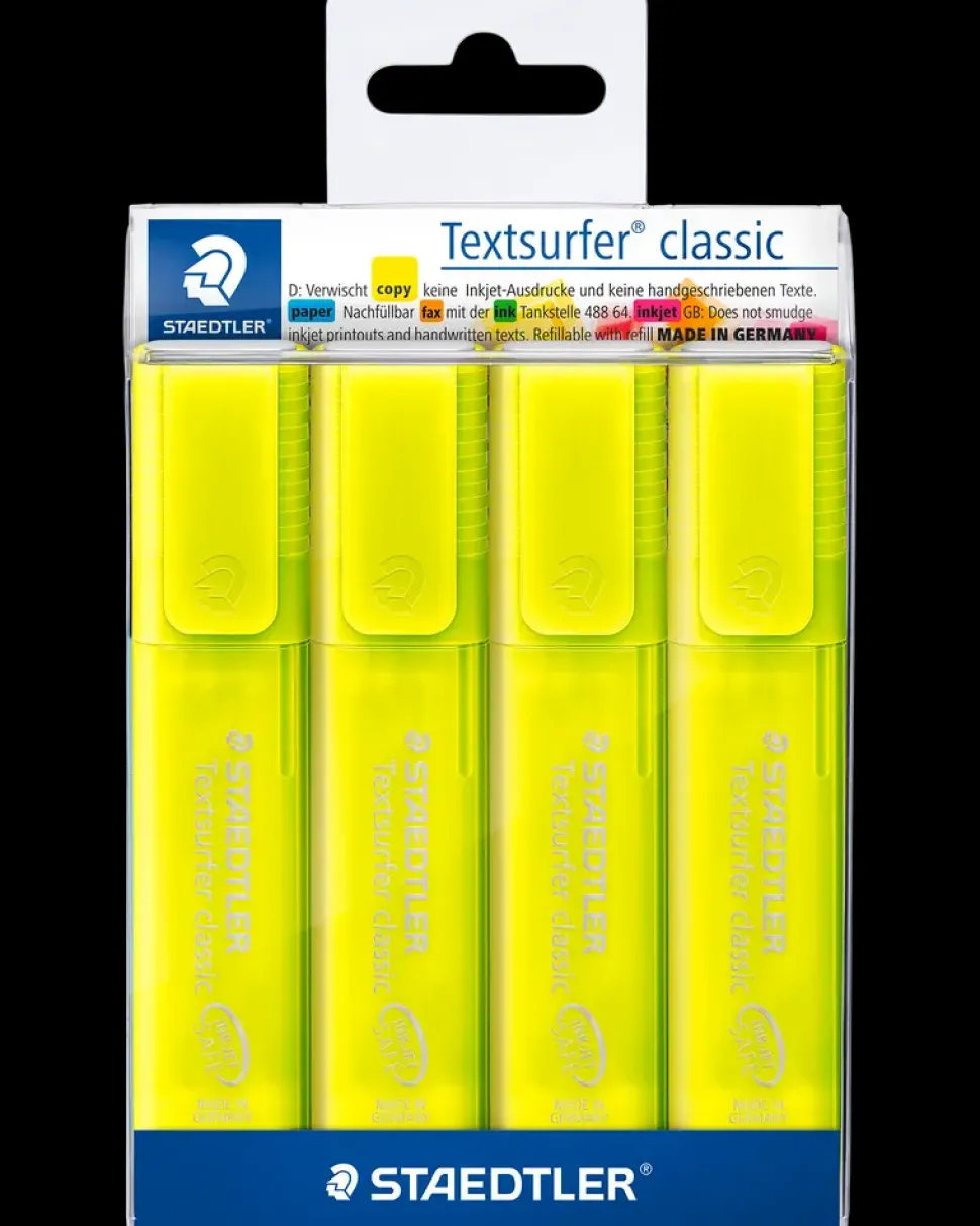 Textsurfer Highlighter Gul 4-pak