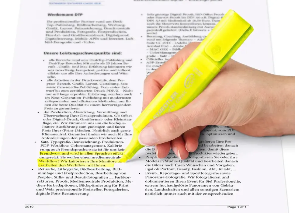 Textsurfer Highlighter Gul 4-pak
