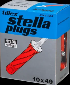 Tillex Plugs pan 5 x 80 mm - rød 25-pak
