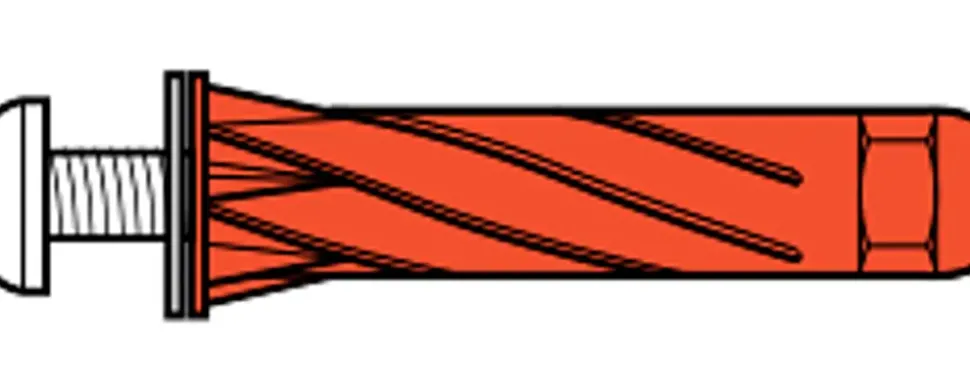 Tillex Plugs pan 5 x 80 mm - rød 25-pak