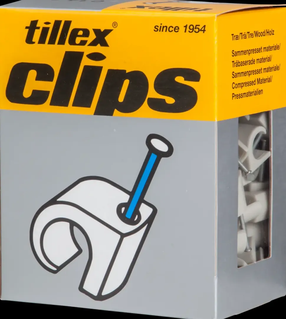 Tillex Skrueclips 18-22 mm - hvid