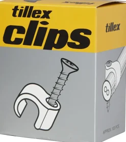 Tillex Skrueclips 7-10 mm - hvid