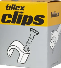 Tillex Skrueclips 14-18 mm - hvid