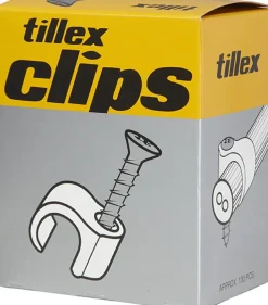 Tillex Skrueclips 8-12 mm - hvid