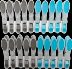 Tøjklemme plast med soft-grip 20-pak