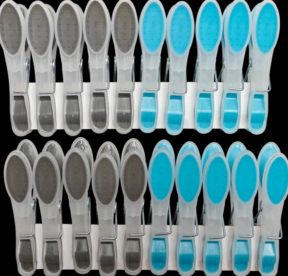 Tøjklemme plast med soft-grip 20-pak